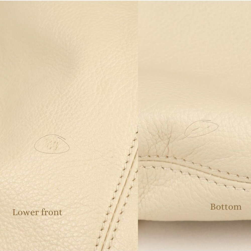 Chloe Beige Shoulder Bag with Gold Rings - Picture 14 of 16